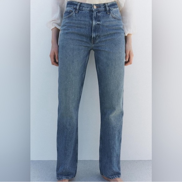 Zara Denim - Zara Blue Straight Leg Jeans